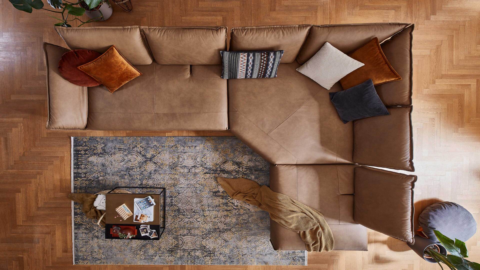 W.SCHILLIG Leder-Ecksofa Bonnie