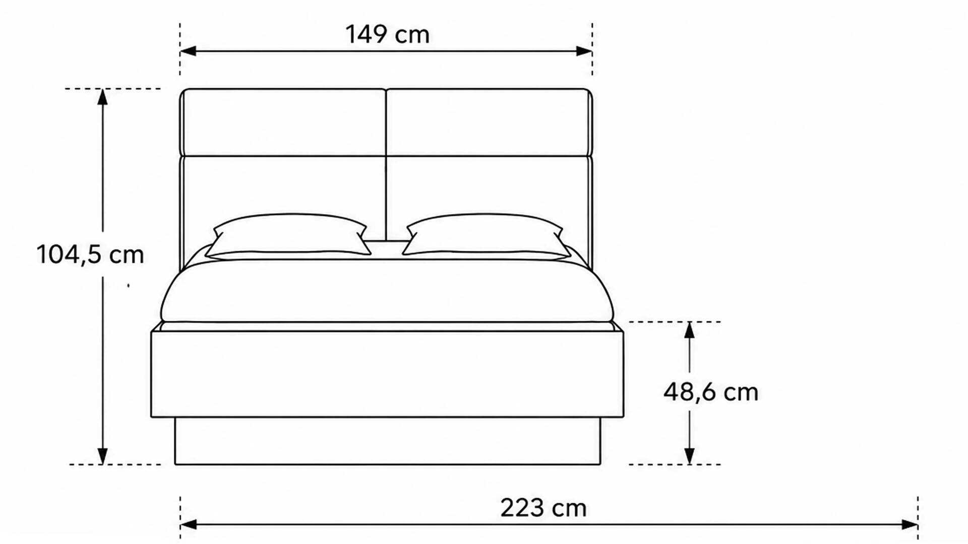 Interliving Schlafzimmer Serie 1023 – Bettgestell