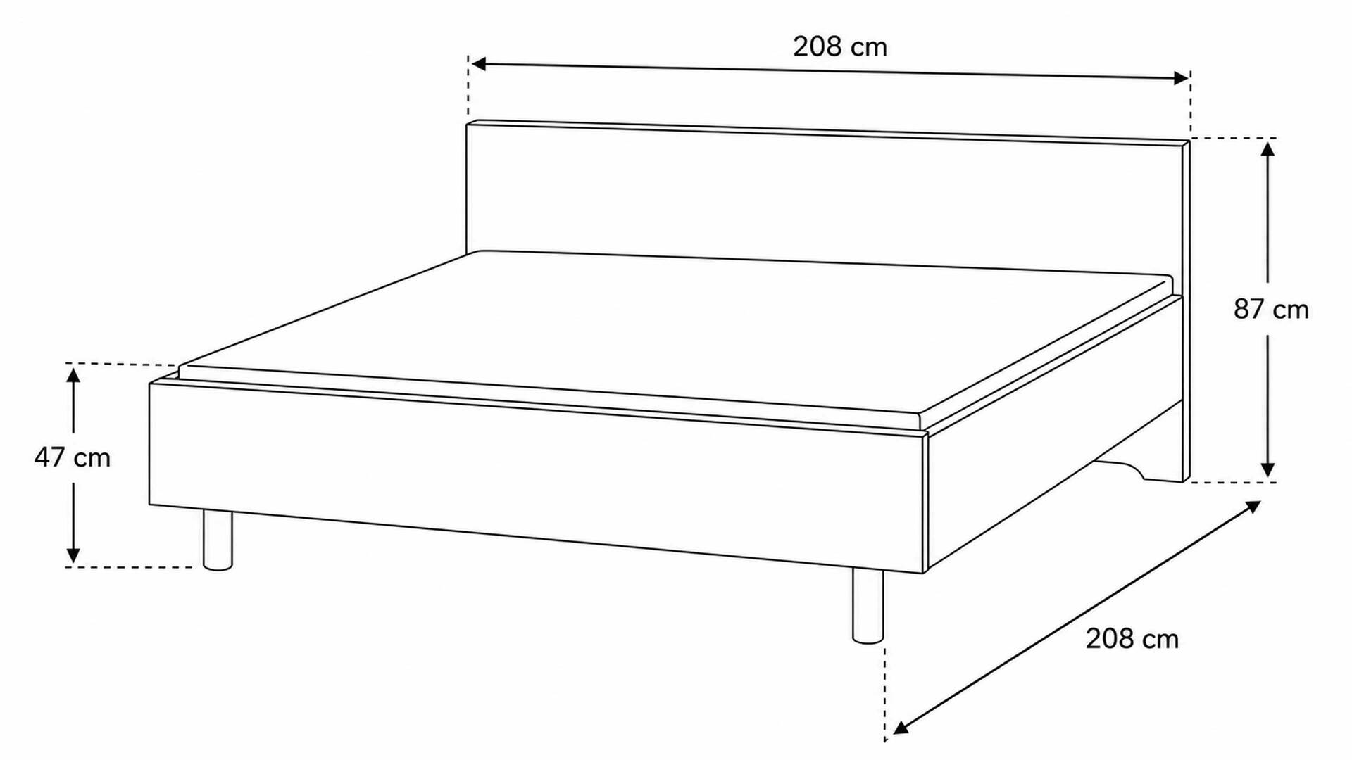 Interliving Schlafzimmer Serie 1015 – Bettgestell