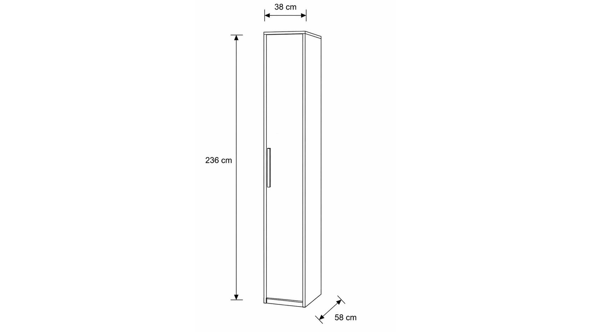 Interliving Kleiderschrank Serie 1205 – Kleiderschrank