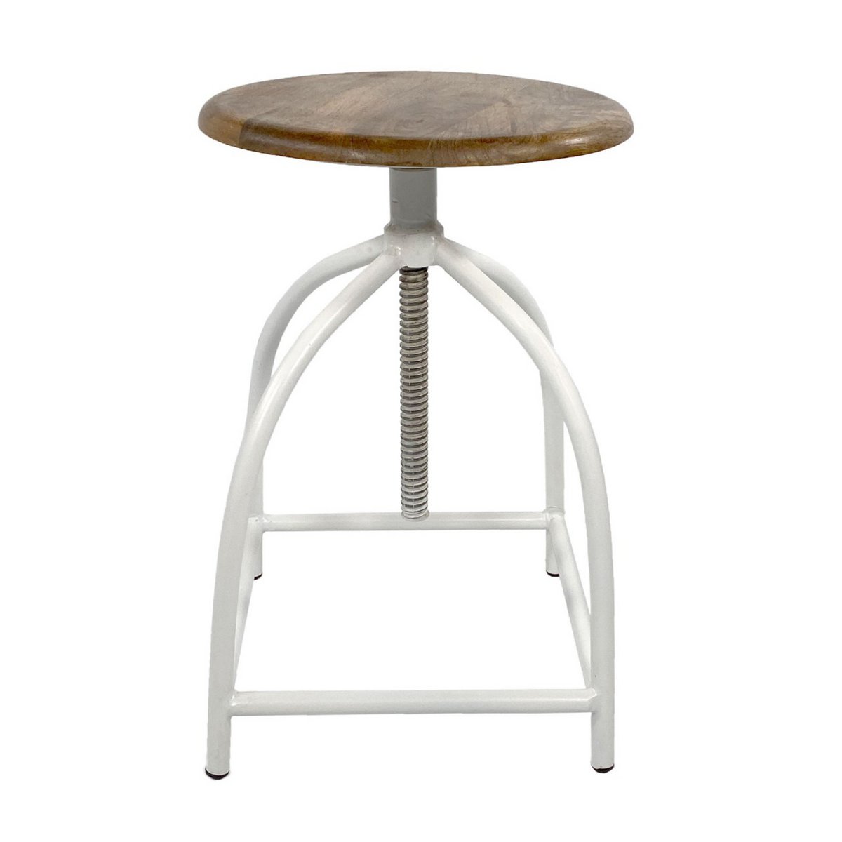 Drehhocker Barhocker Hocker Drehstuhl höhenverstellbar Liverpool Massivholz nachhaltig Metall-Gestel