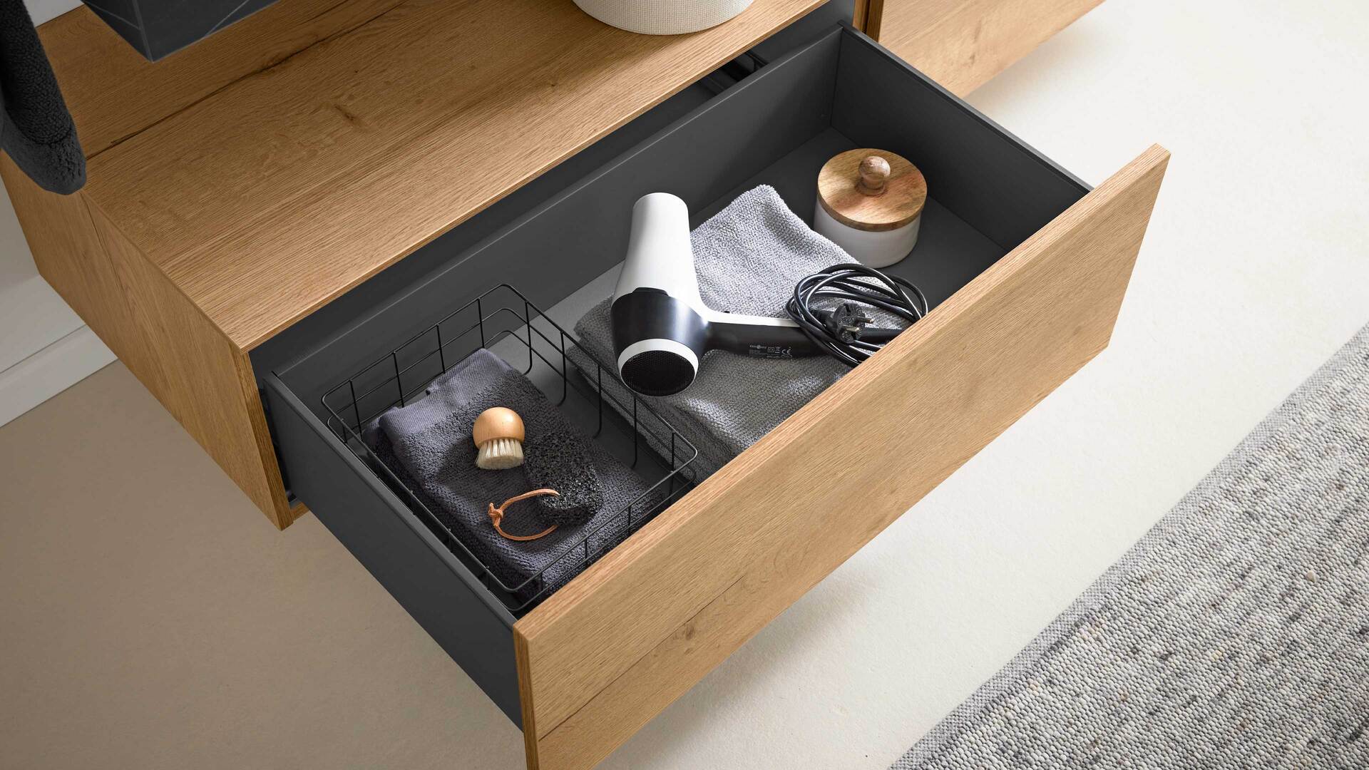 Interliving Bad Serie 3725 – Badmöbel-Set mit Extras