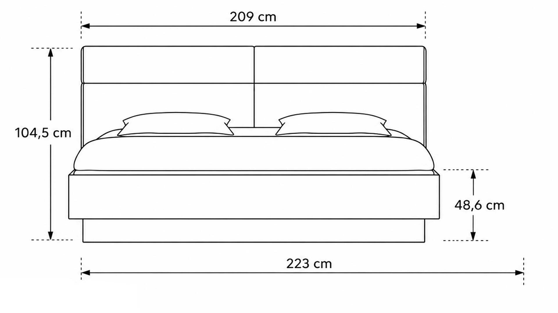 Interliving Schlafzimmer Serie 1023 – Bettgestell