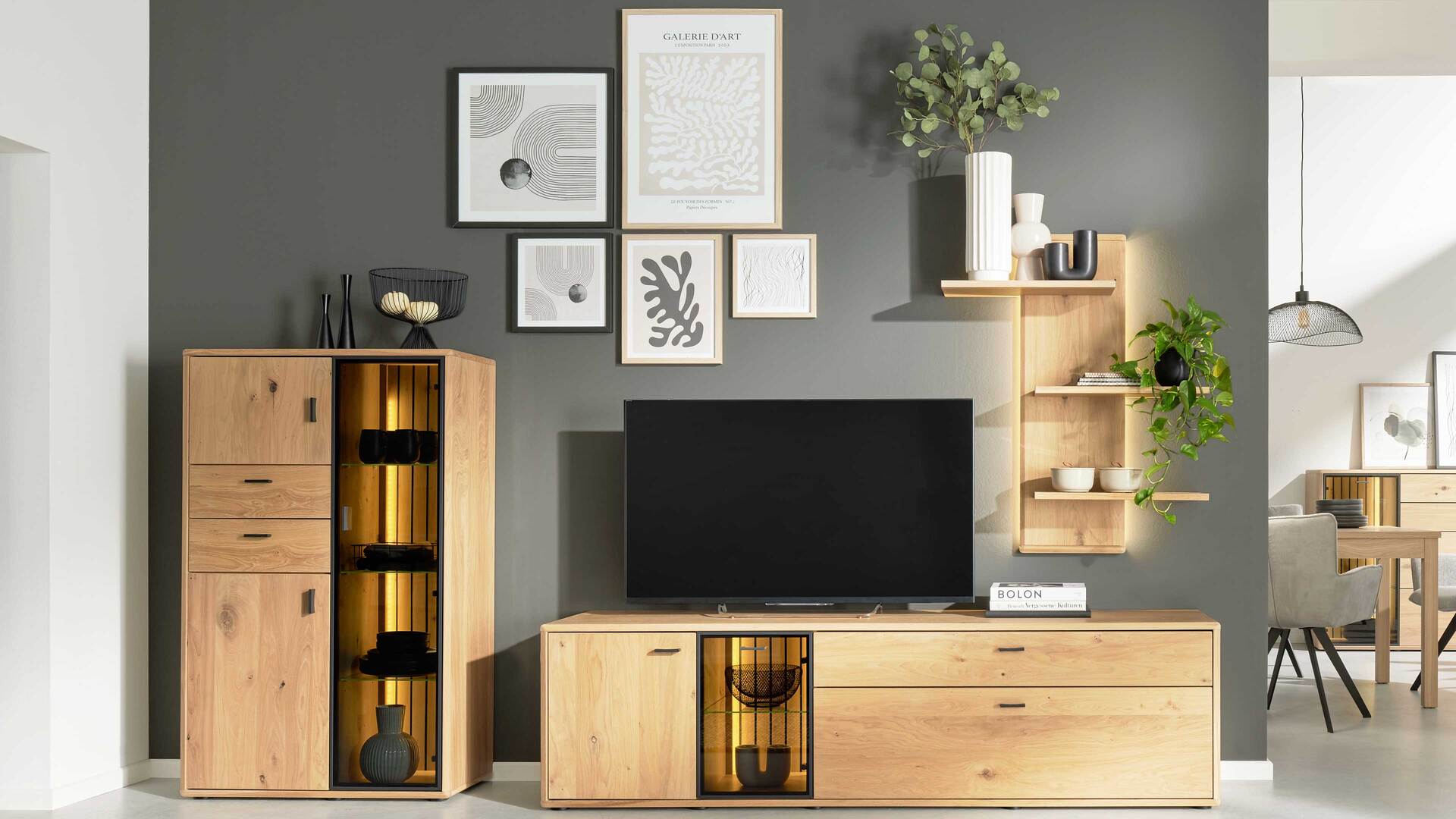 Interliving Wohnzimmer Serie 2024 - Wohnwand