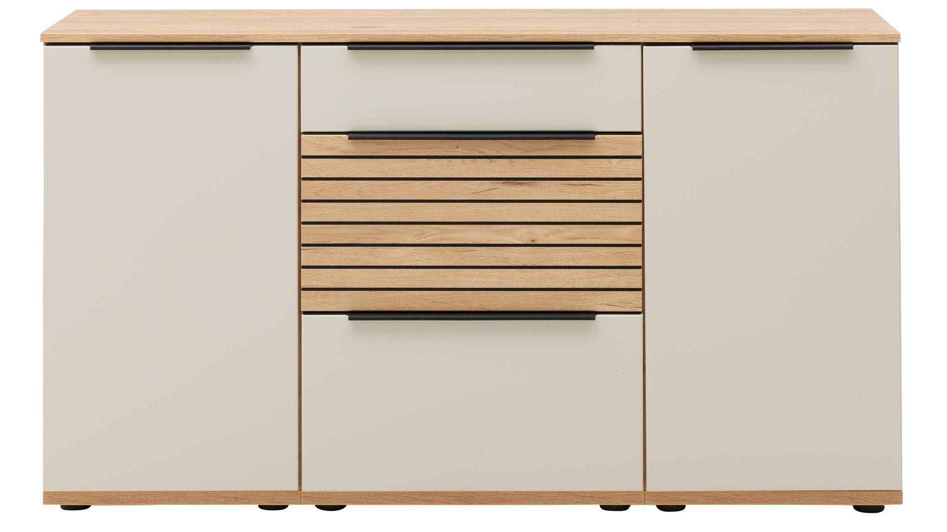 Interliving Wohnzimmer Serie 2032 - Sideboard mit Regalkombination