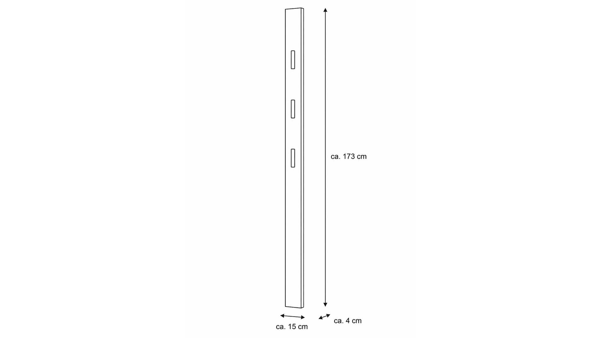 Interliving Garderoben Serie 6014 - Wandgarderobe