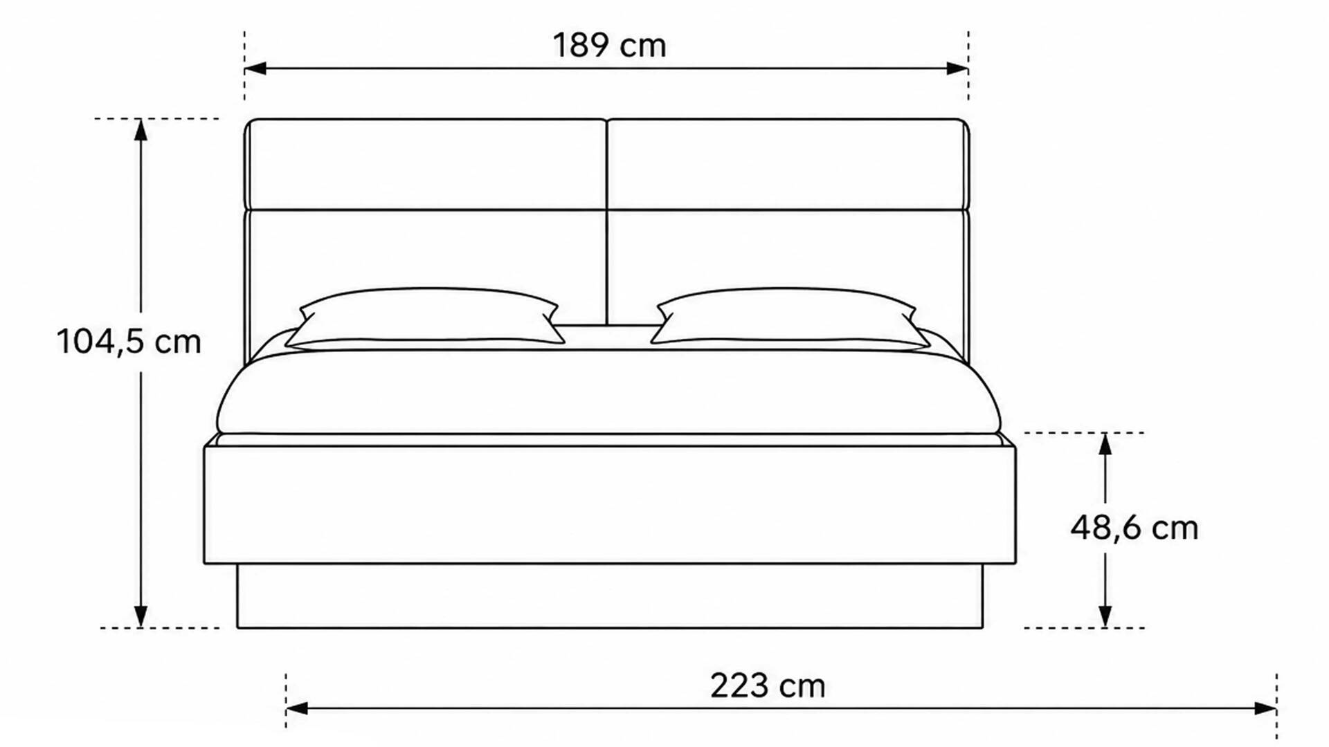 Interliving Schlafzimmer Serie 1023 – Bettgestell