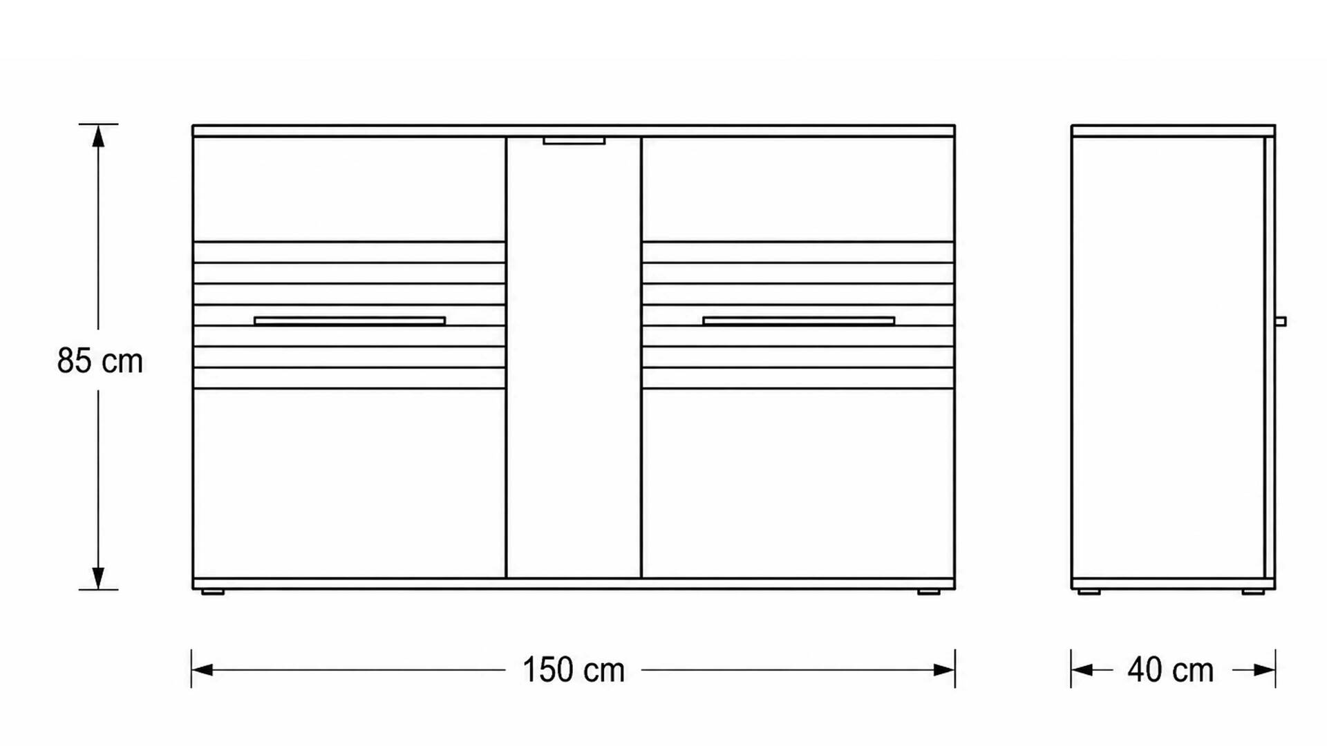 Interliving Wohnzimmer Serie 2032 - Sideboard