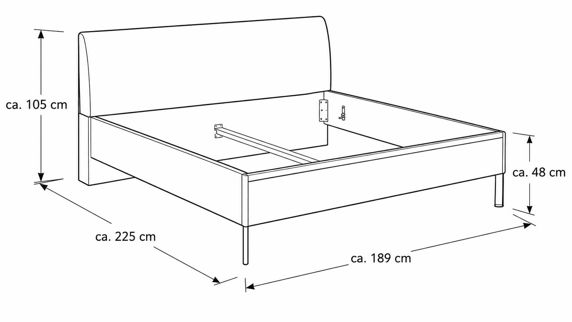 Interliving Kleiderschrank Serie 1207  Bettgestell