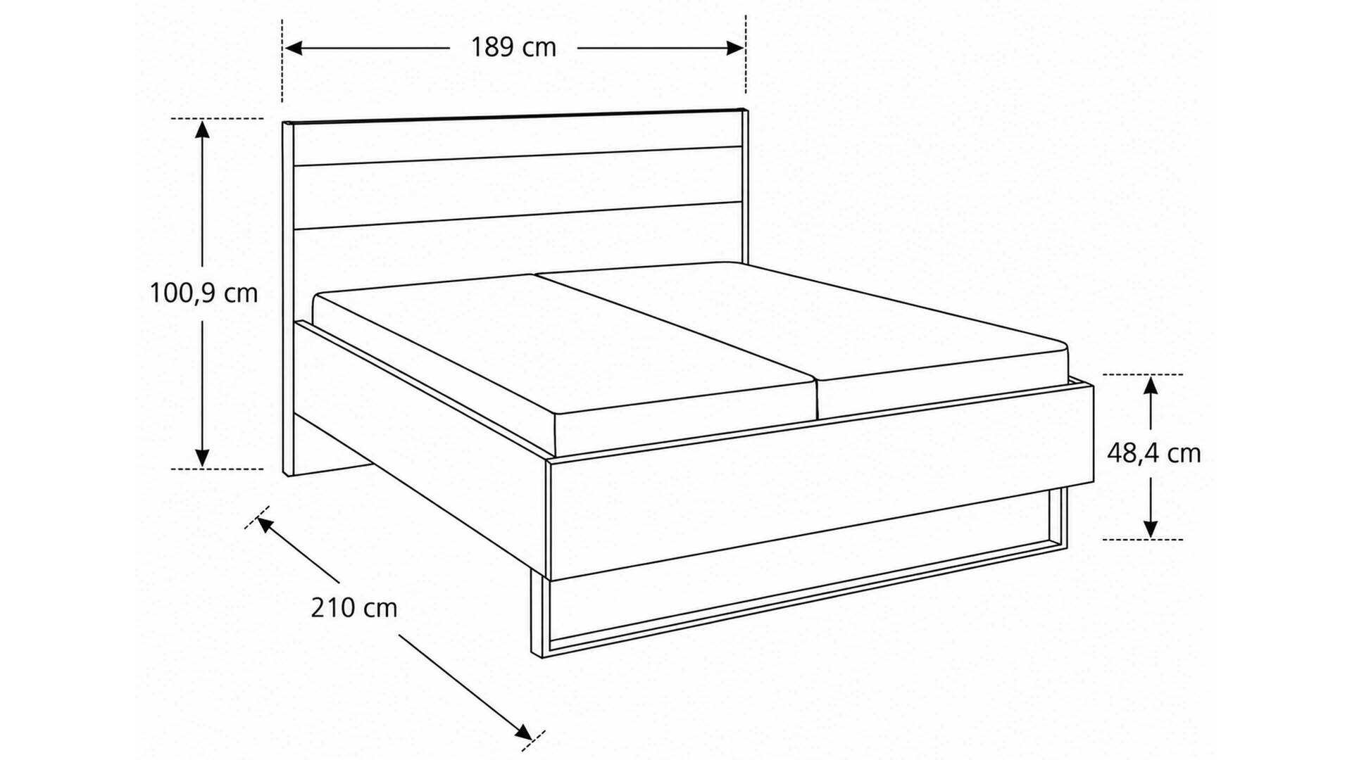 Interliving Schlafzimmer Serie 1024 – Bettgestell