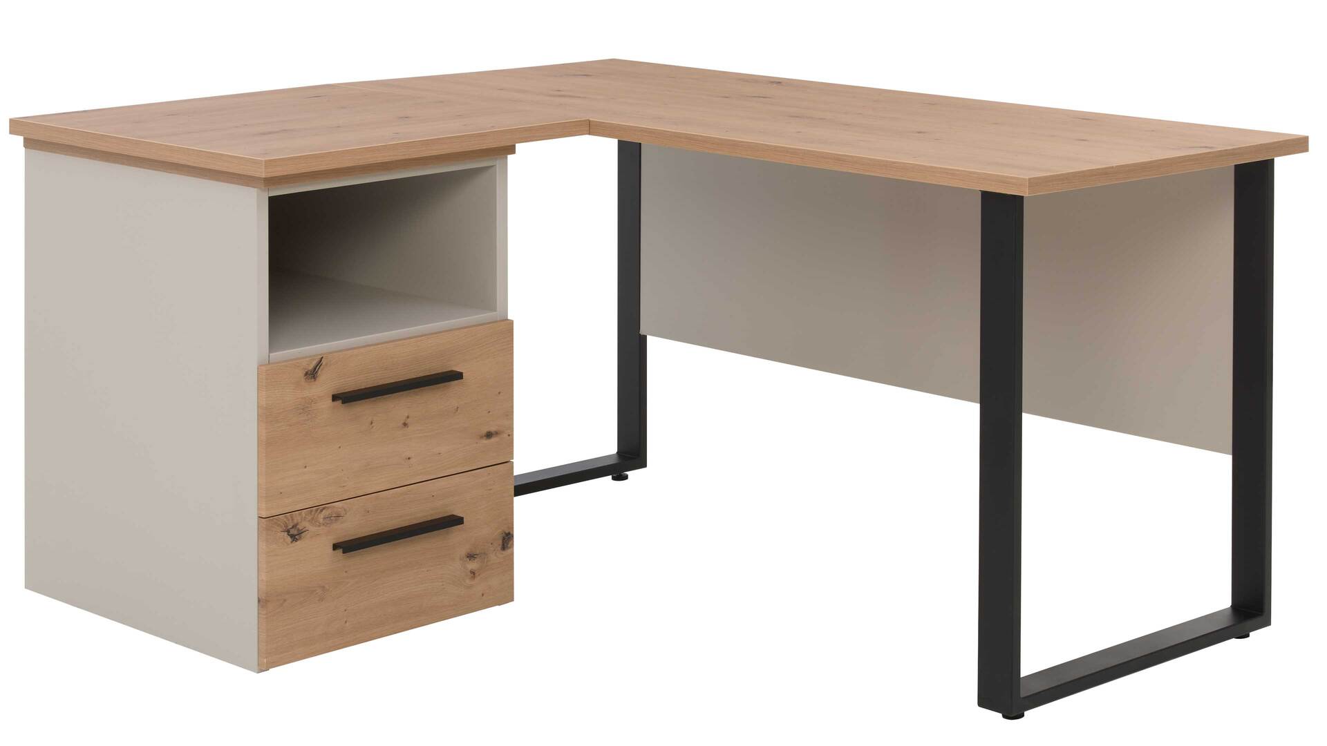 Interliving Jugendzimmer Serie 1702 - Eckschreibtisch mit Container