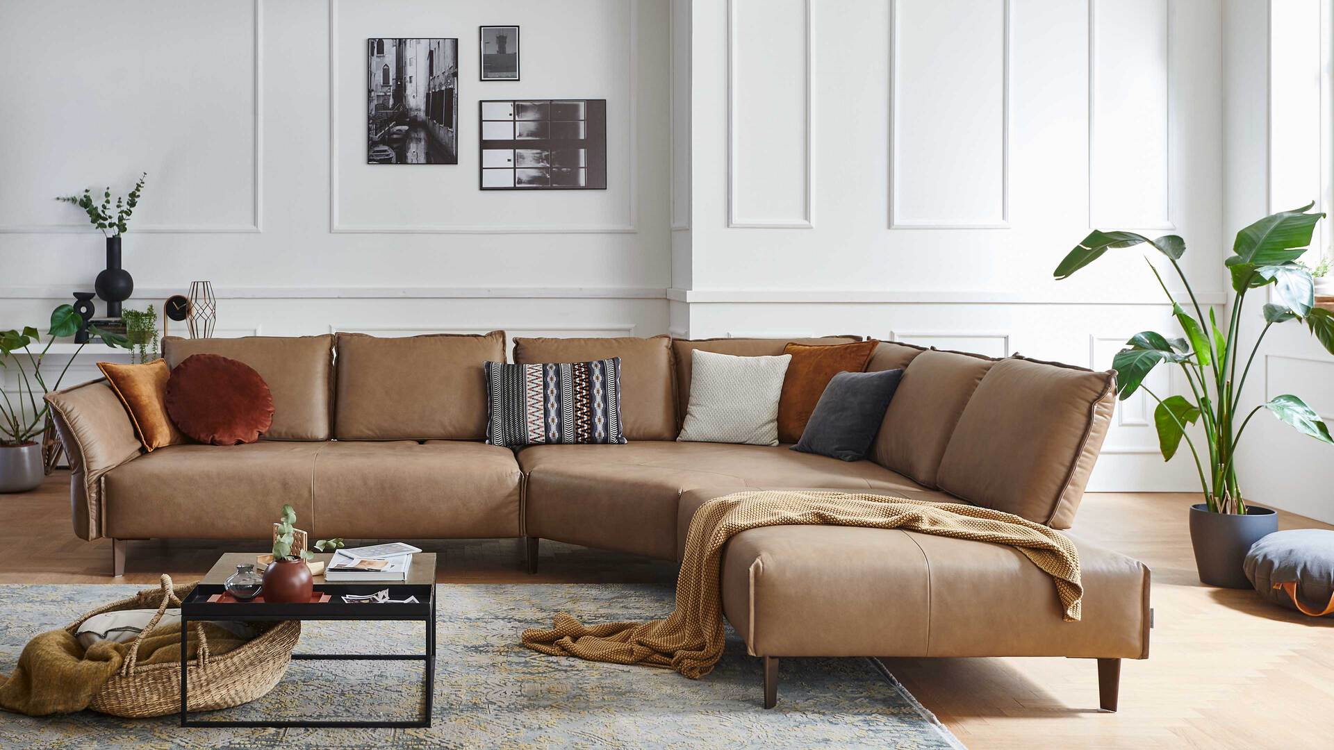 W.SCHILLIG Leder-Ecksofa Bonnie