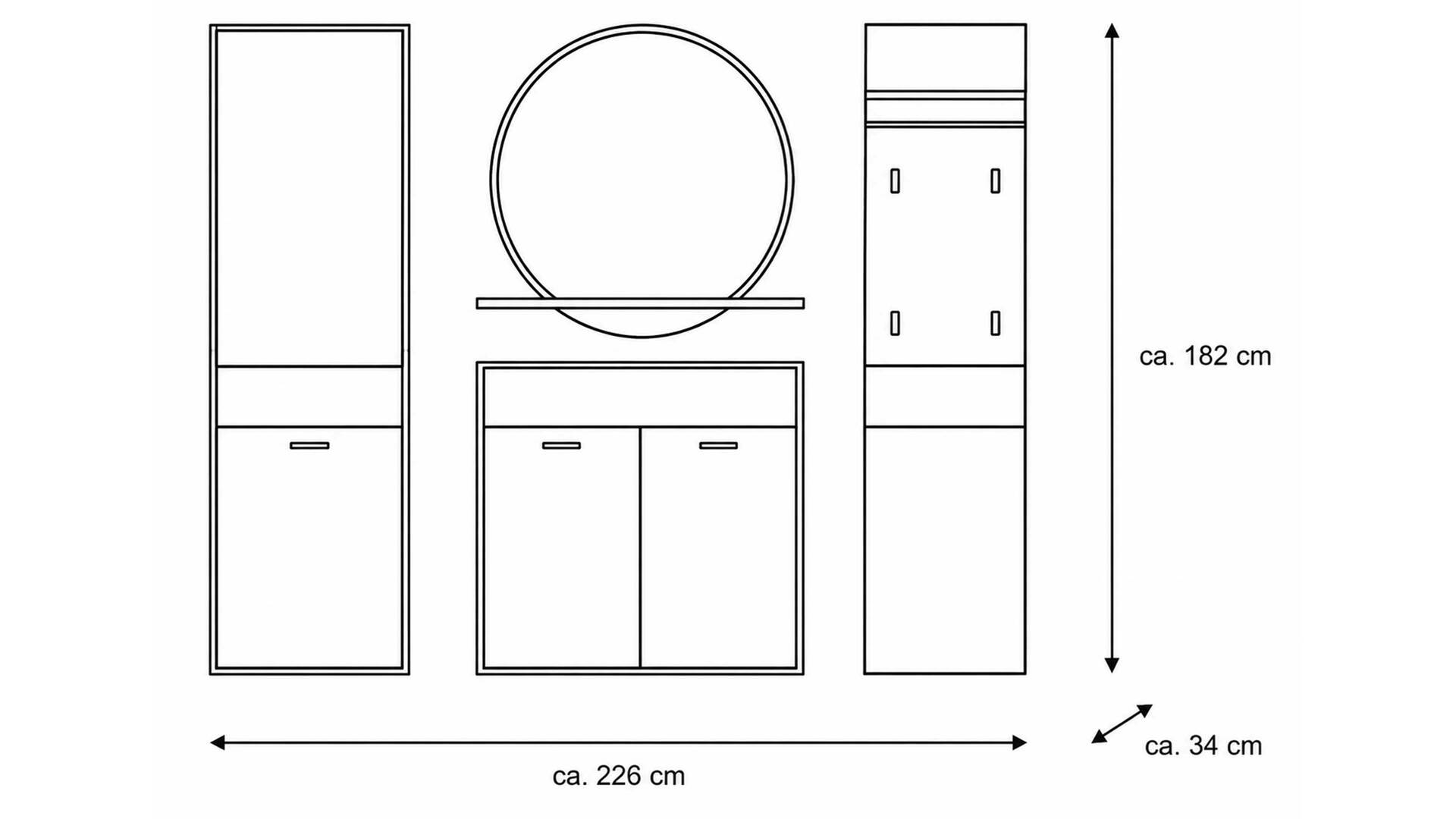 Interliving Garderoben Serie 6013 - GarderobenSet