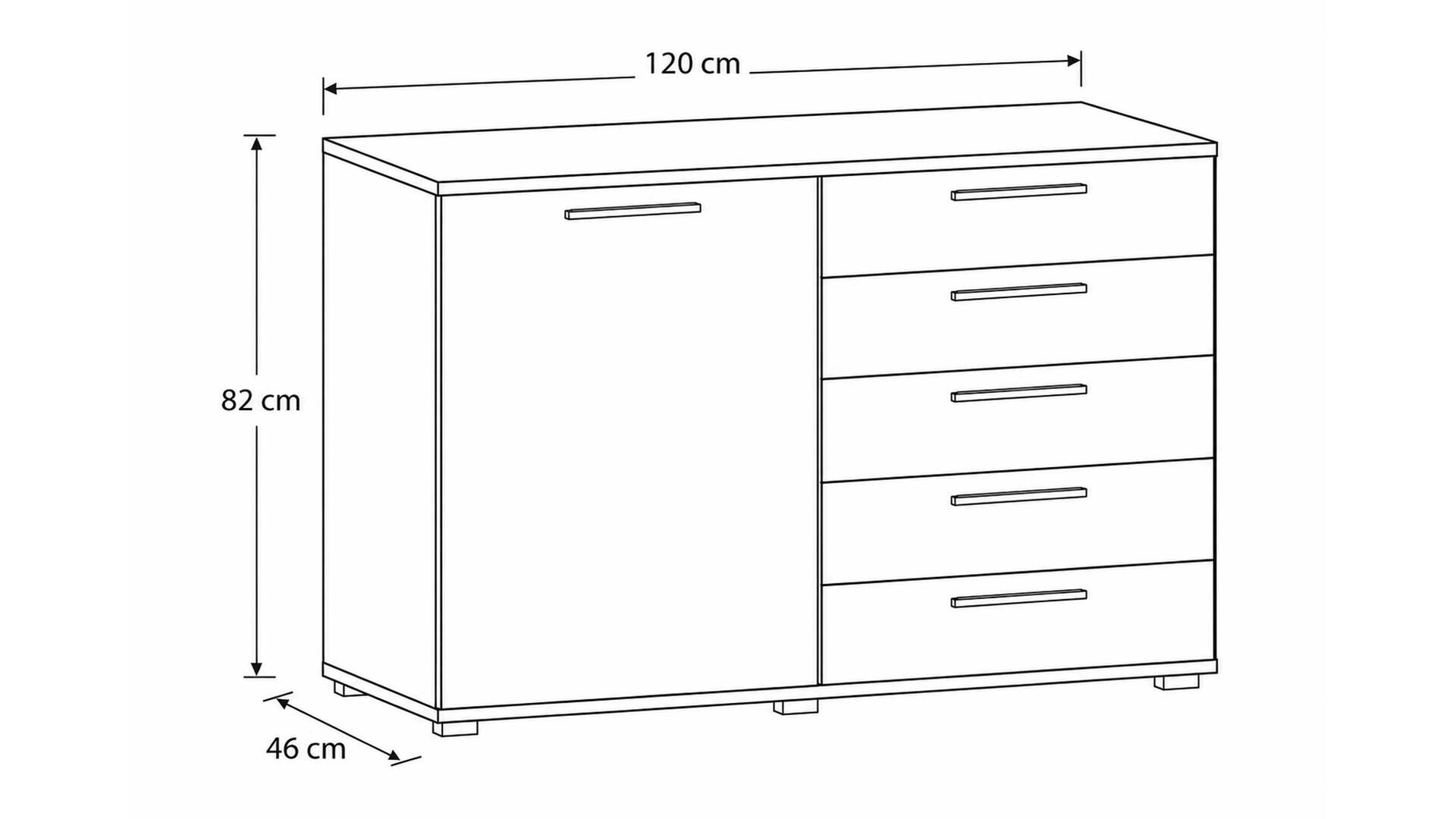 Interliving Schlafzimmer Serie 1024 – Kombikommode