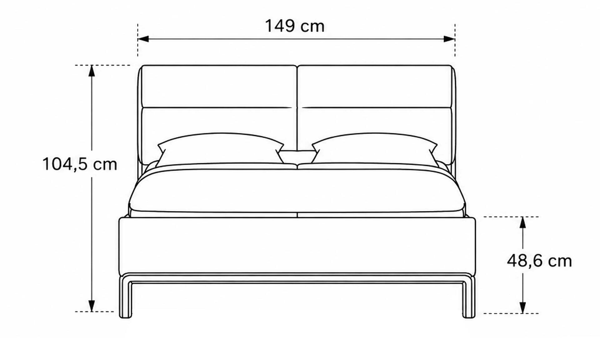 Interliving Schlafzimmer Serie 1023 – Bettgestell