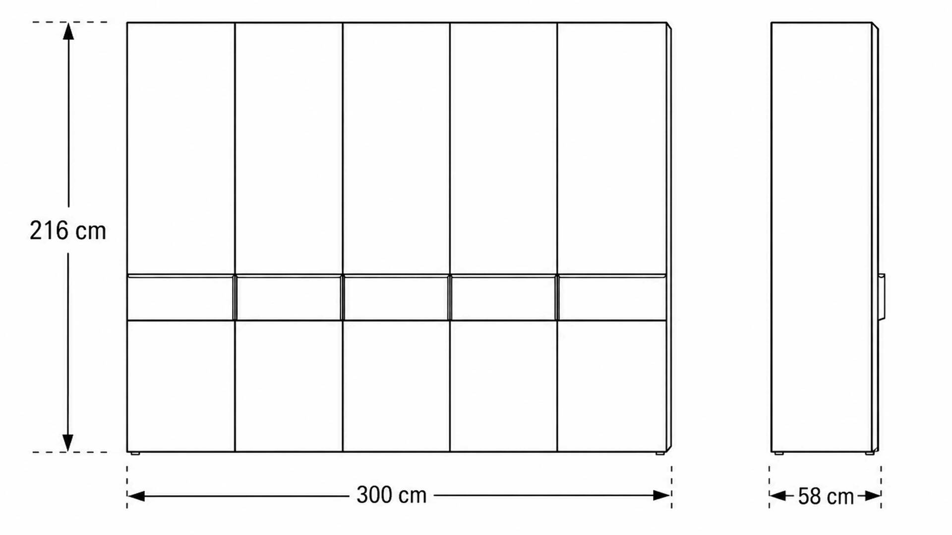 Interliving Schlafzimmer Serie 1033 – Kleiderschrank