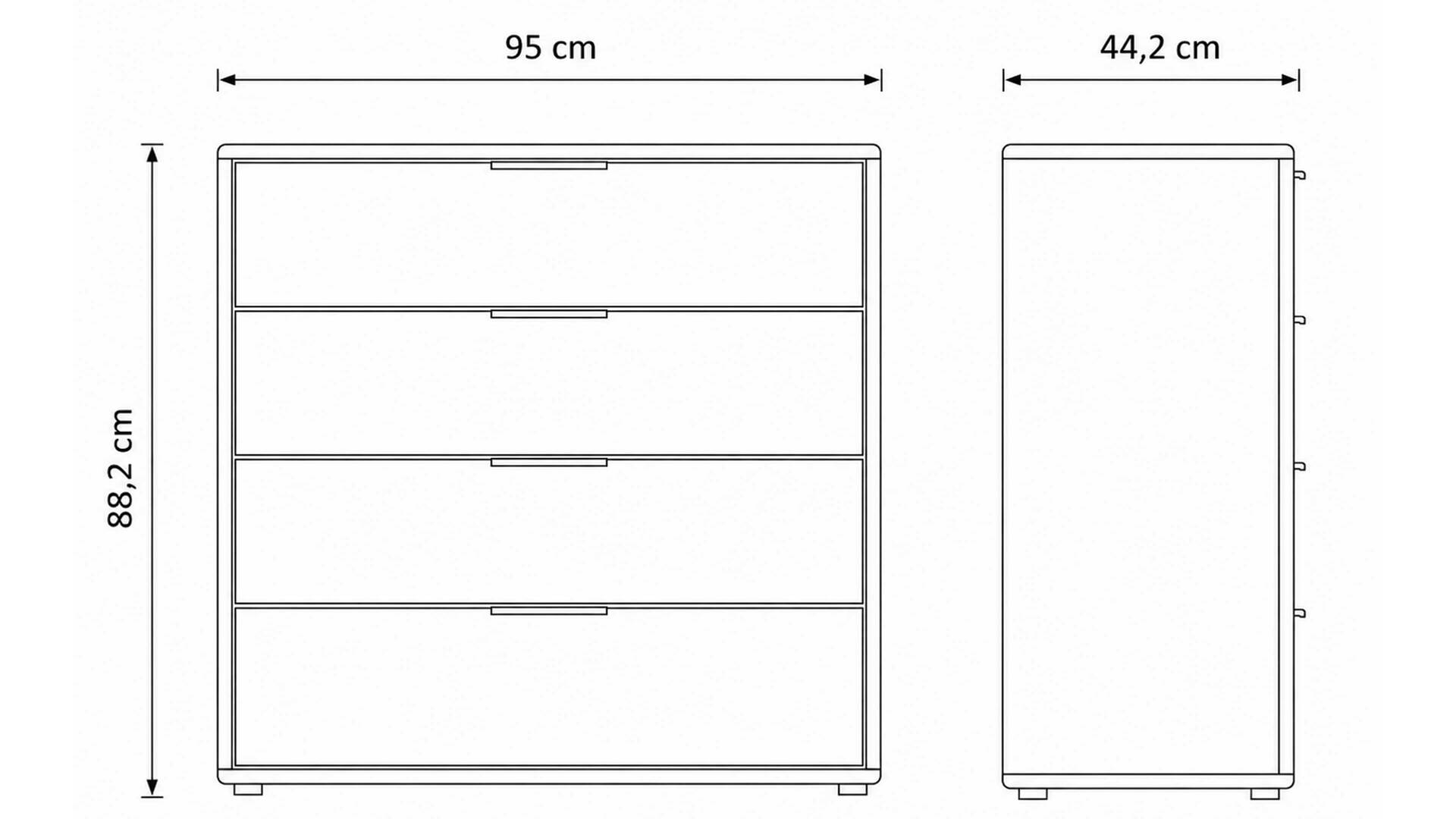 Interliving Schlafzimmer Serie 1015 – Schubladenkommode